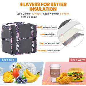 OMYSTYLE  Large Insulated Lunch Bag for Women