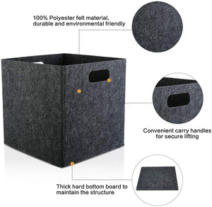 GOHOME  4 PacksLigjt Dark Foldable Storage Cubes