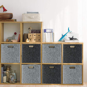GOHOME  4 PacksLigjt Dark Foldable Storage Cubes