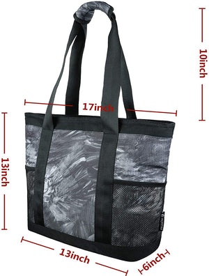 OMYSTYLE  Women's Gray Tote Travel Yoga Hiking Picnic Bag
