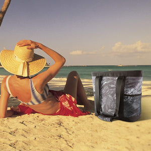 OMYSTYLE  Women's Gray Tote Travel Yoga Hiking Picnic Bag