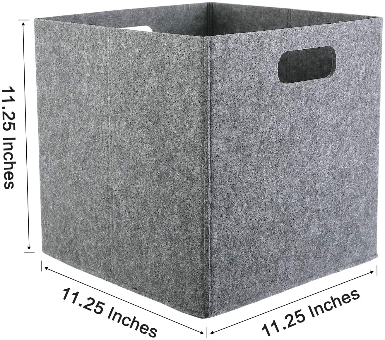 GOHOME  4 PacksLigjt Gray Foldable Storage Cubes